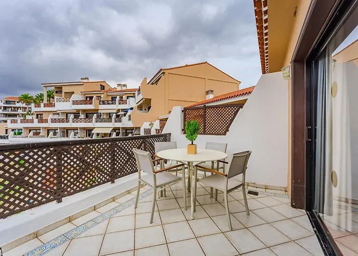 아파트 Penthouse With Ac Heated Pool Golf Del Sur 산미겔데아보나